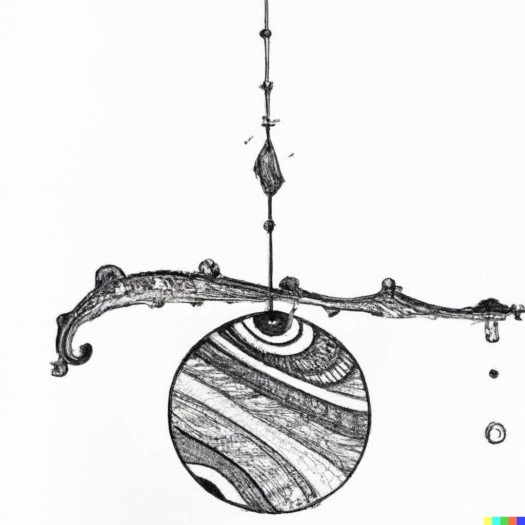 the discovery of gravity, zentangle drawing